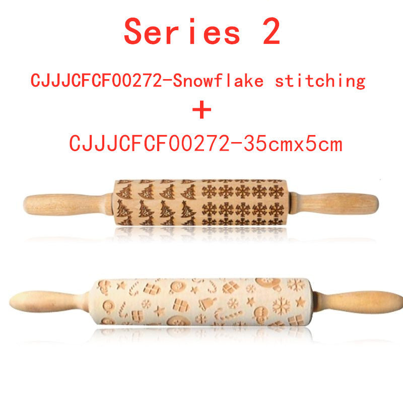 Festive Embossing Rolling Pin