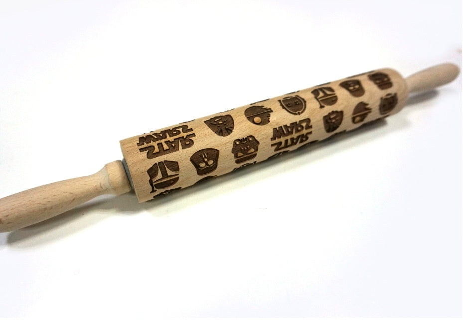 Festive Embossing Rolling Pin