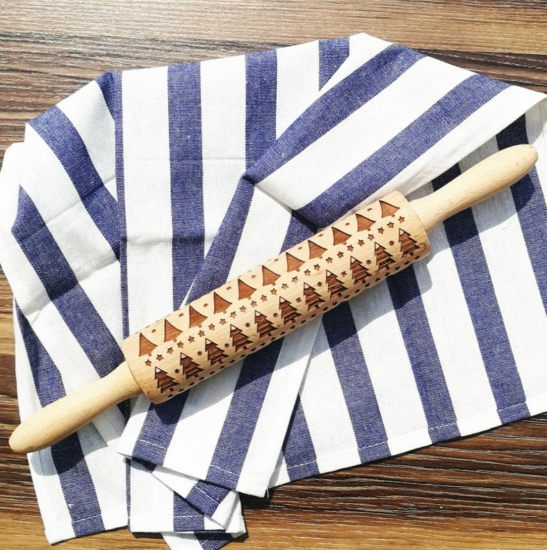 Festive Embossing Rolling Pin