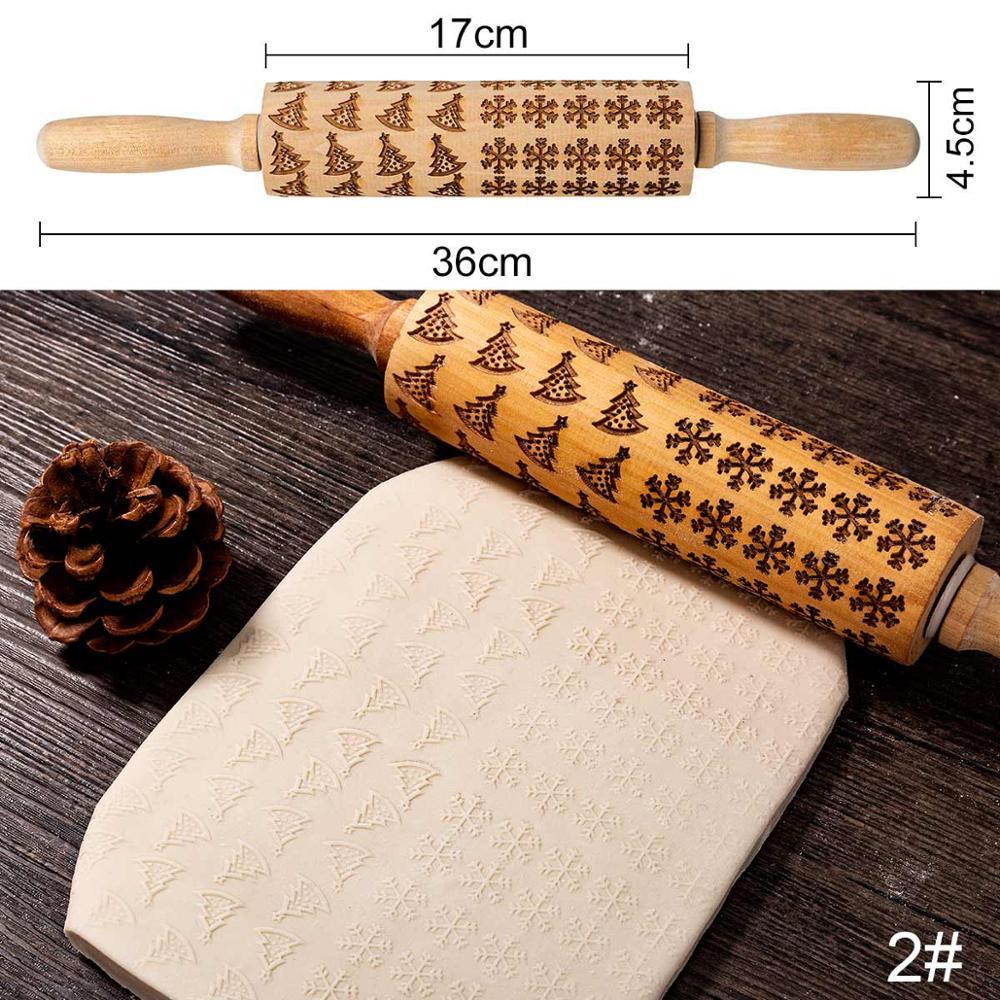 Festive Embossing Rolling Pin