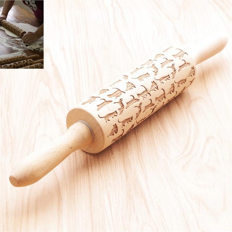 Festive Embossing Rolling Pin