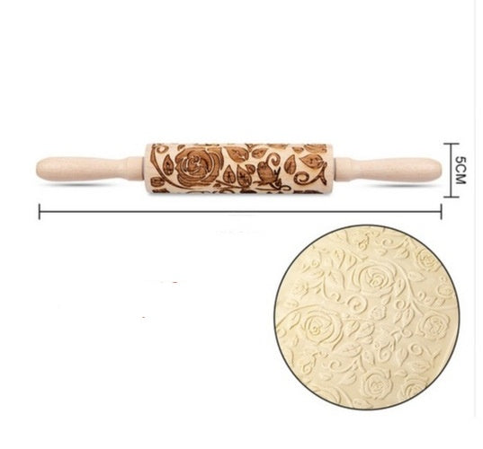 Festive Embossing Rolling Pin