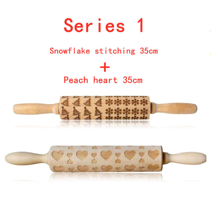 Festive Embossing Rolling Pin