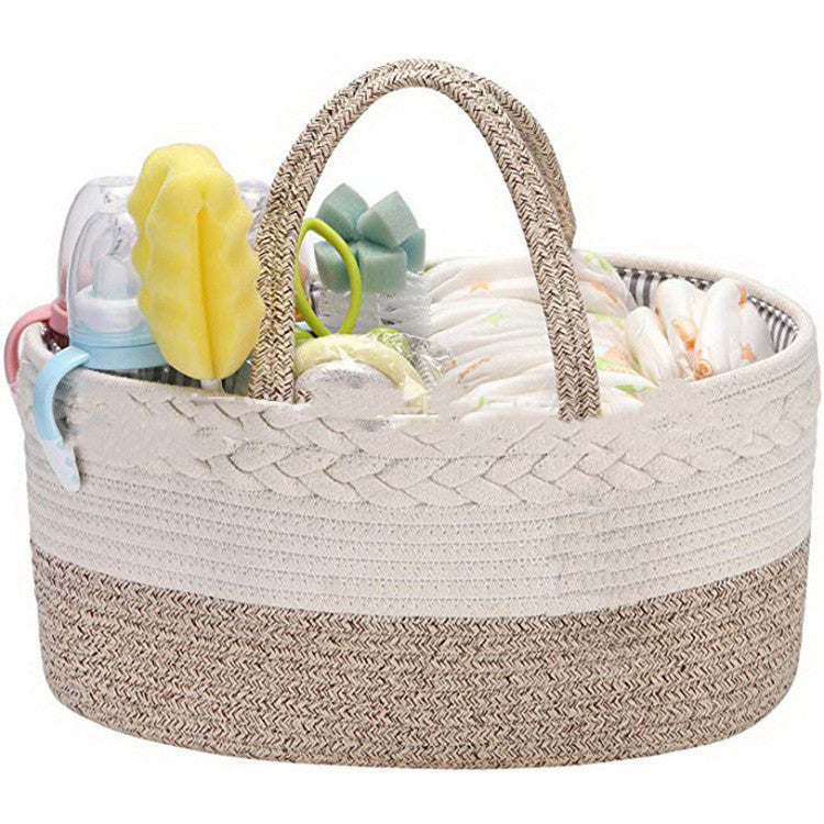 Woven Cotton Diaper Bag