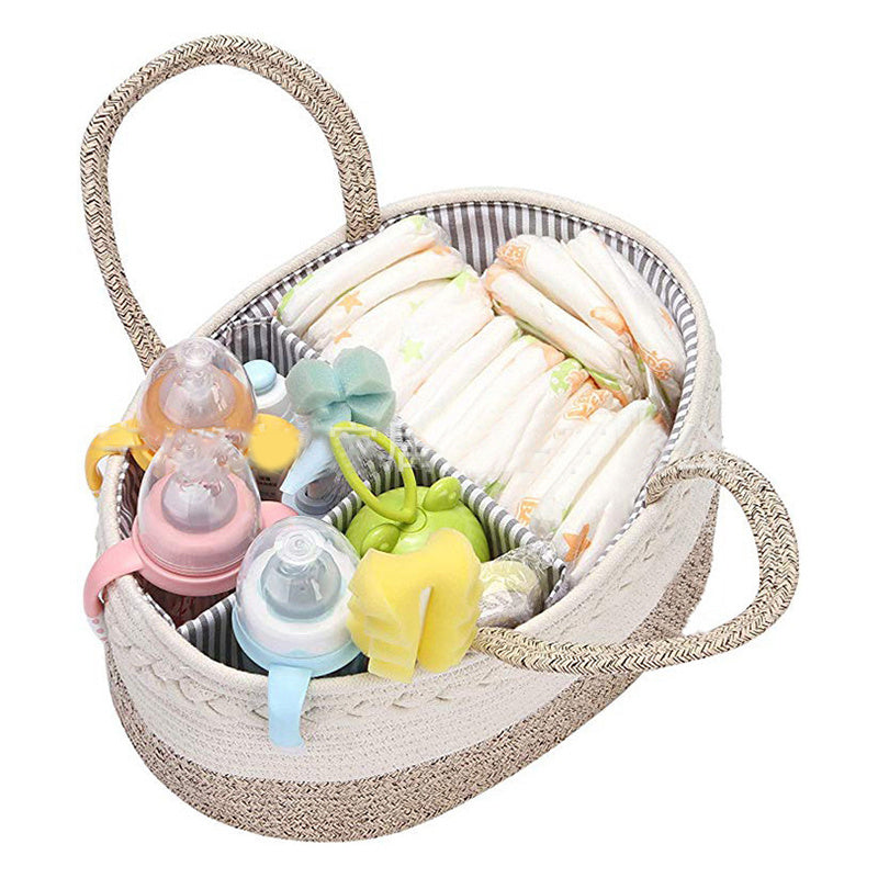 Woven Cotton Diaper Bag
