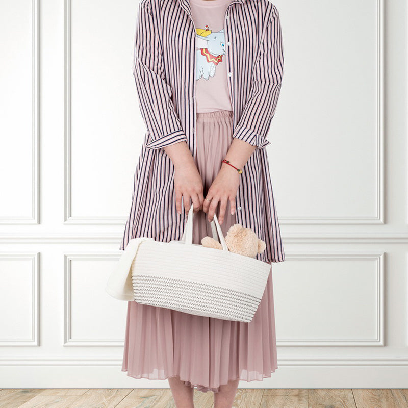 Woven Cotton Diaper Bag