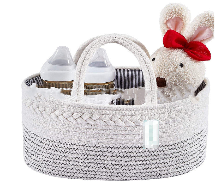 Woven Cotton Diaper Bag
