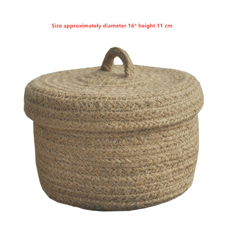 Handmade Jute Storage Basket