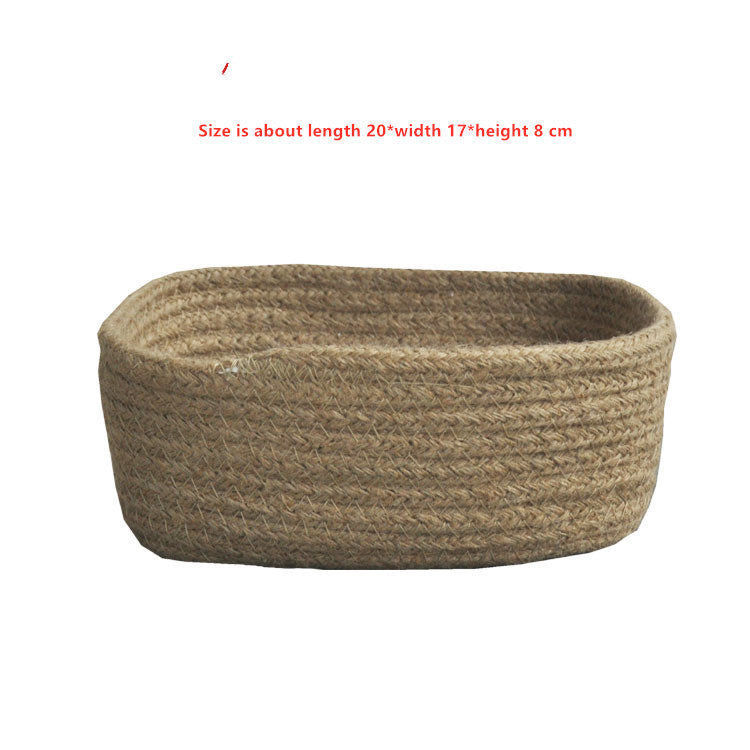 Handmade Jute Storage Basket