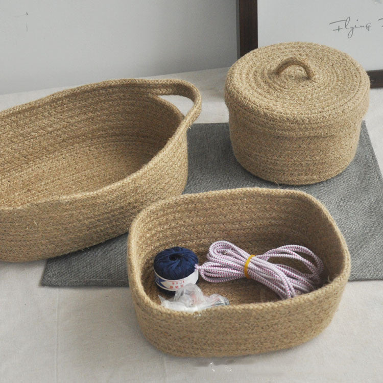 Handmade Jute Storage Basket