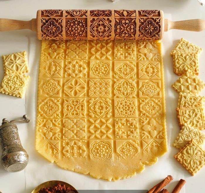 Festive Embossing Rolling Pin