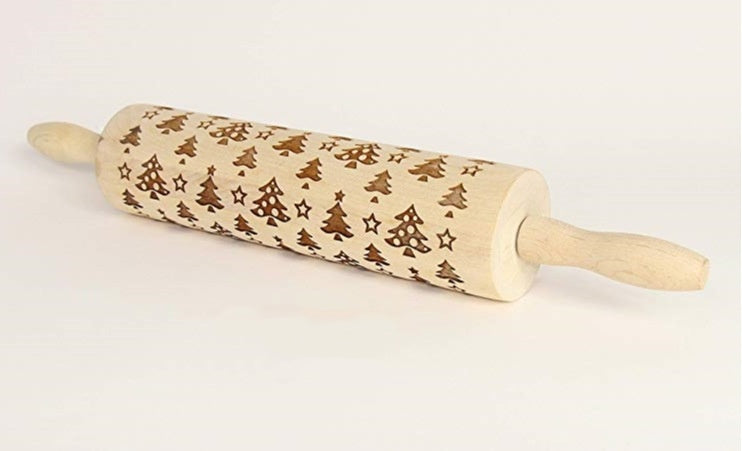 Festive Embossing Rolling Pin