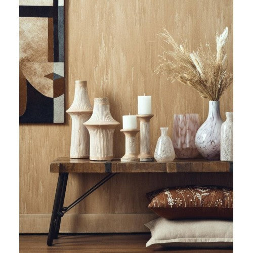 Brown Eco-Mix Pillar Tall Candle Holder