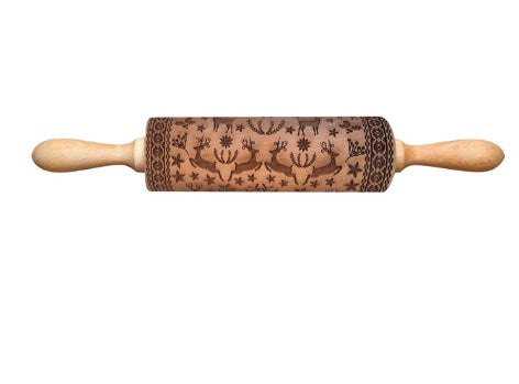 Festive Embossing Rolling Pin