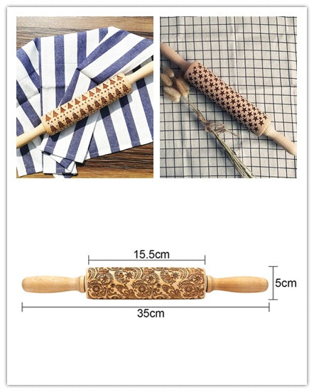 Festive Embossing Rolling Pin