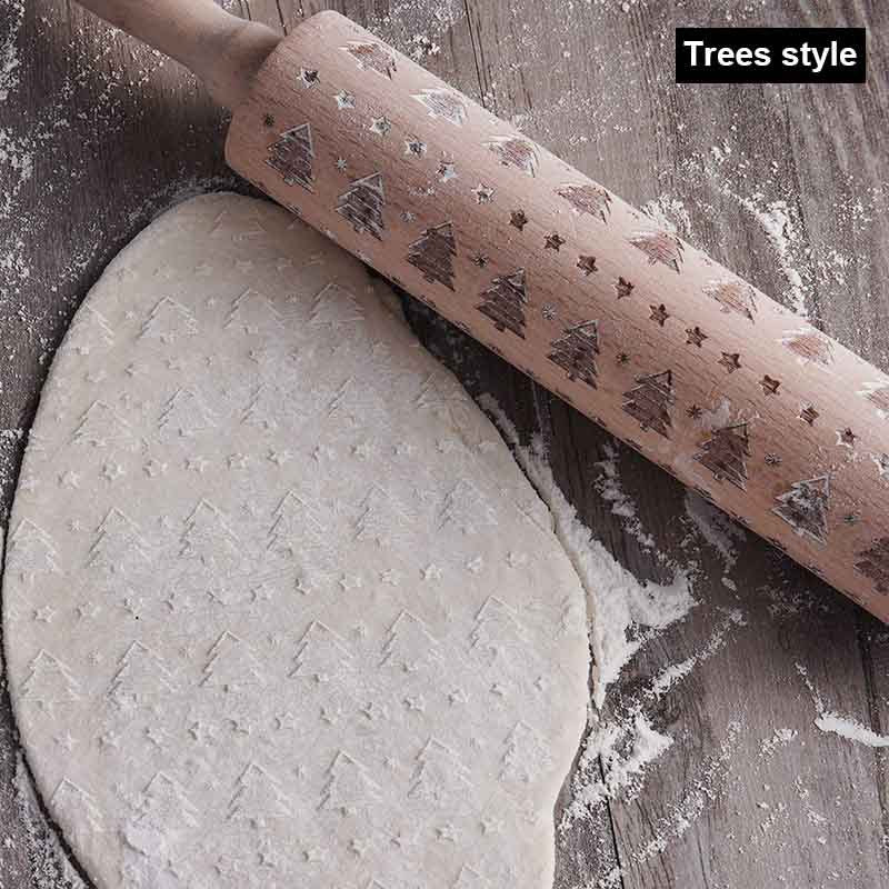 Festive Embossing Rolling Pin