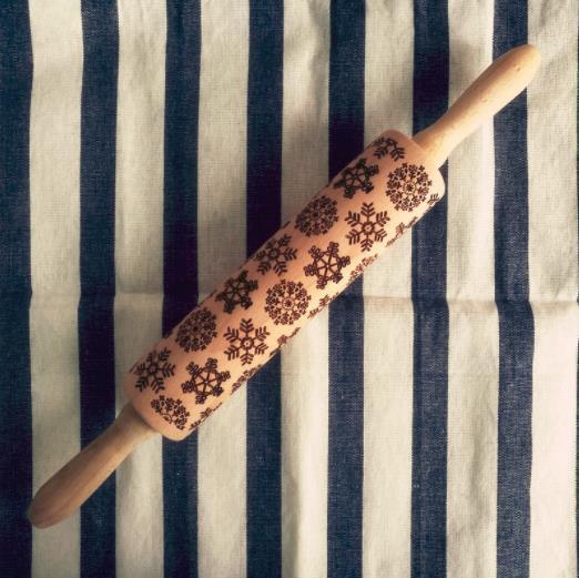 Festive Embossing Rolling Pin