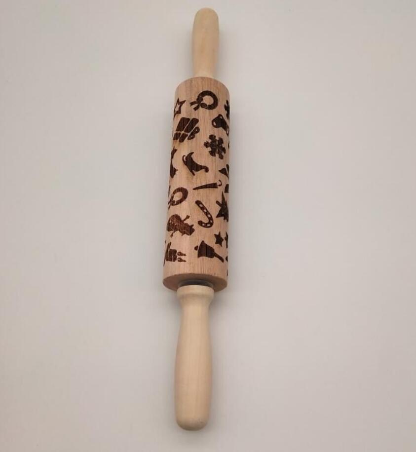 Festive Embossing Rolling Pin