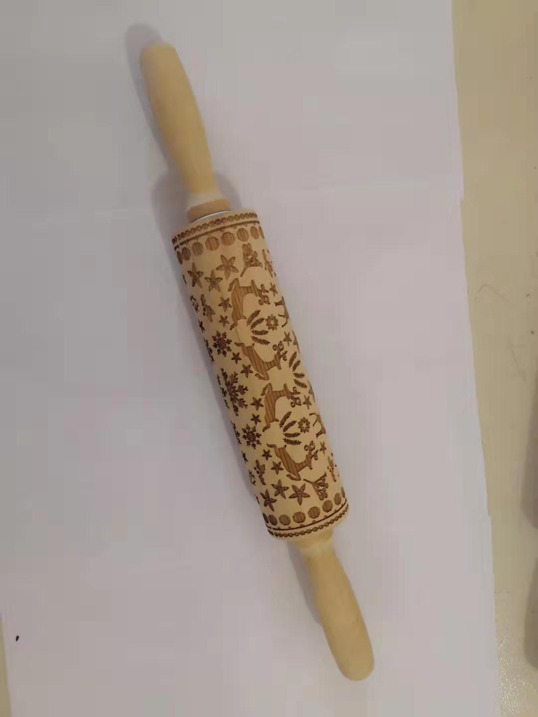 Festive Embossing Rolling Pin