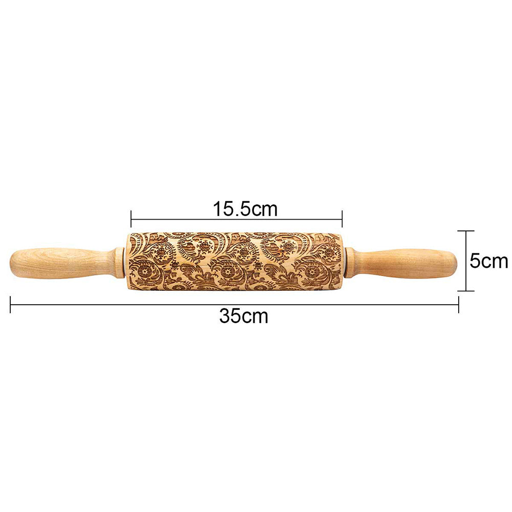 Festive Embossing Rolling Pin