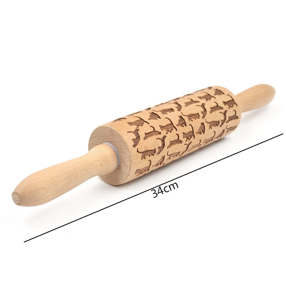 Festive Embossing Rolling Pin