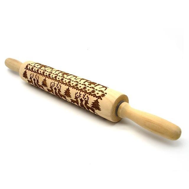 Festive Embossing Rolling Pin