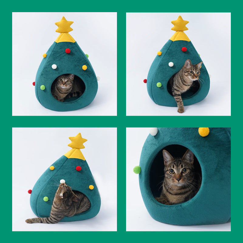 Christmas Tree Pet Bed