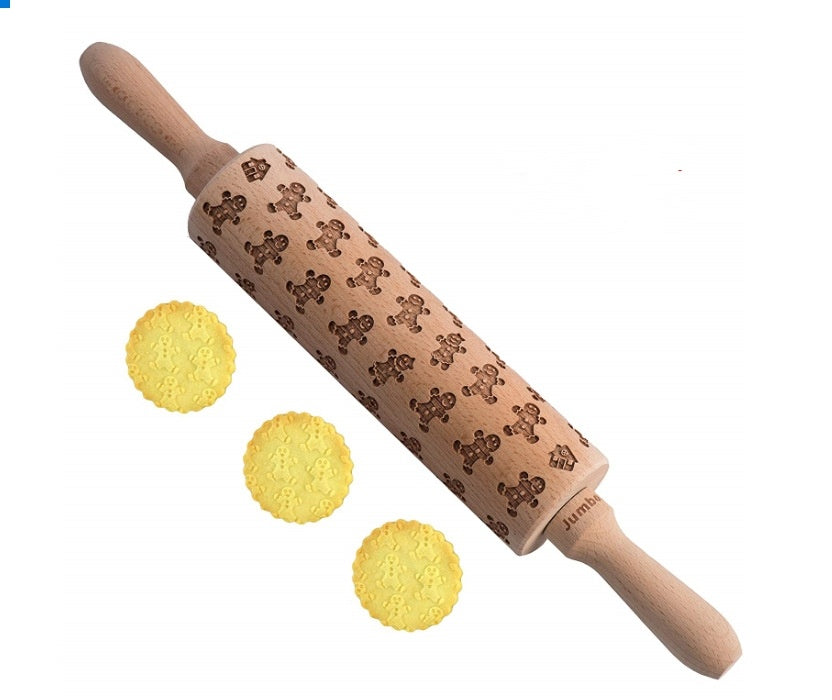 Festive Embossing Rolling Pin