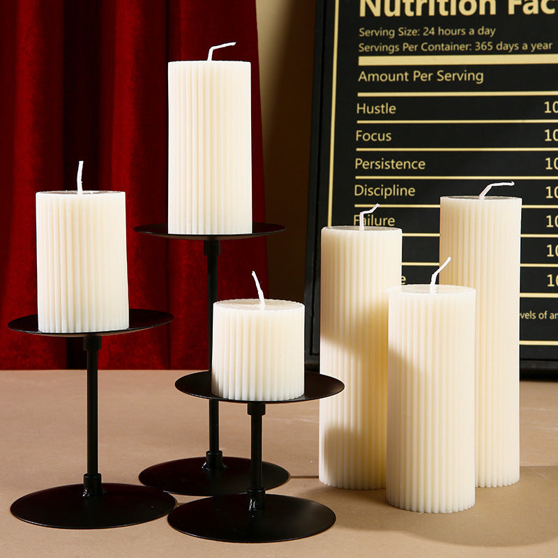 White Cylinder Aromatherapy Soy Candles