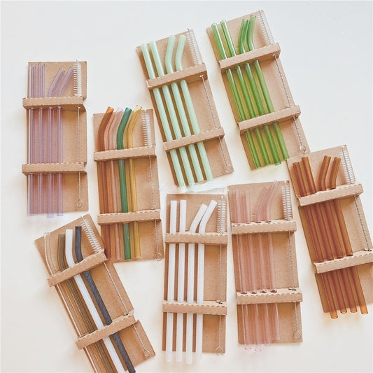 Colored Borosilicate Glass Straws