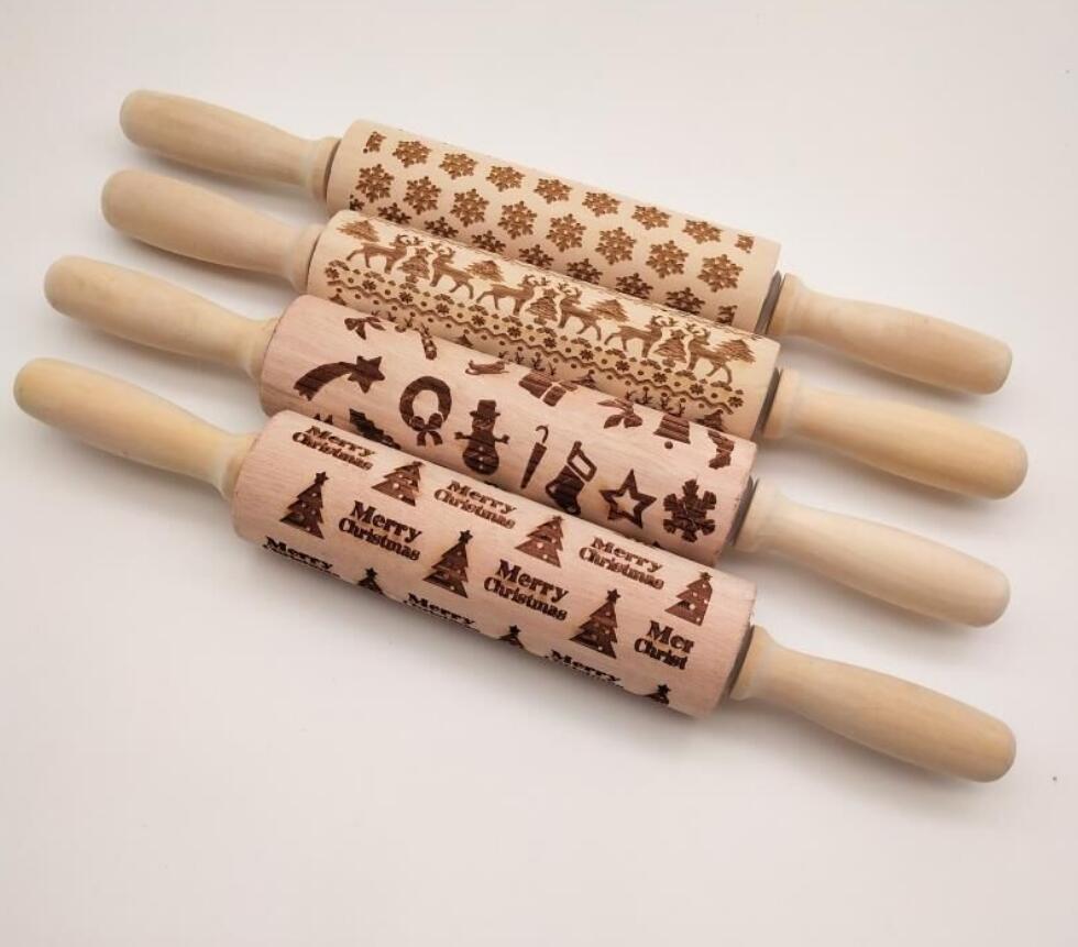 Festive Embossing Rolling Pin