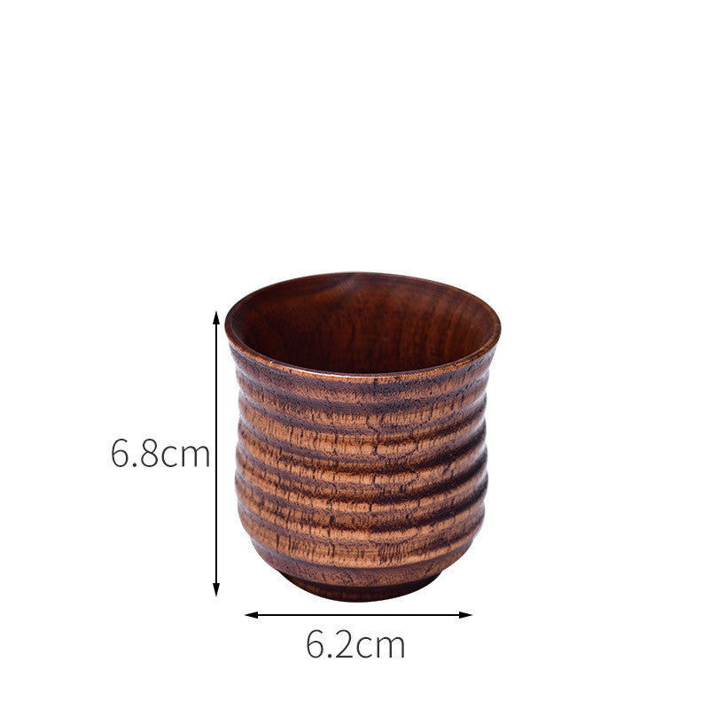 Anti-scald Wooden Tea Cups & Goblets