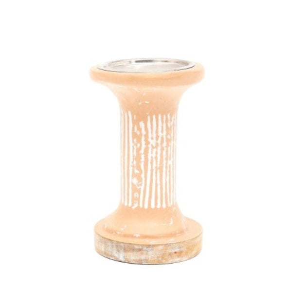 Brown Eco-Mix Pillar Tall Candle Holder