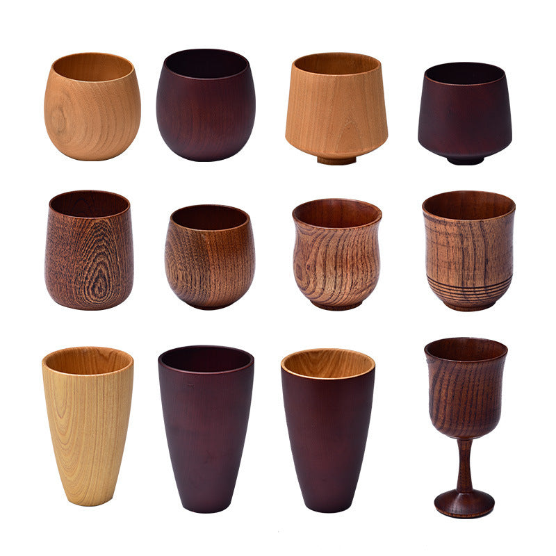 Anti-scald Wooden Tea Cups & Goblets