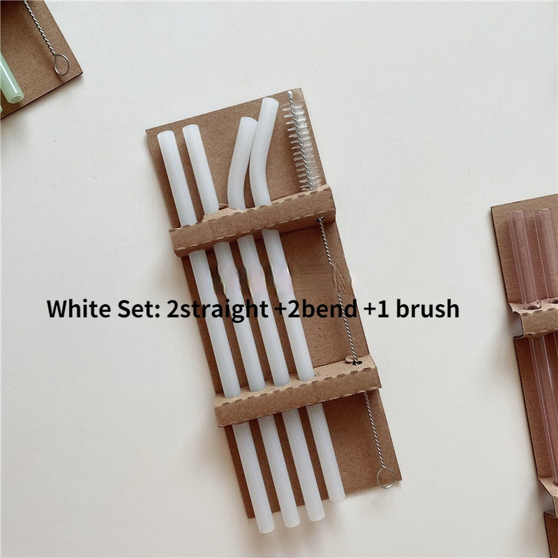 Colored Borosilicate Glass Straws