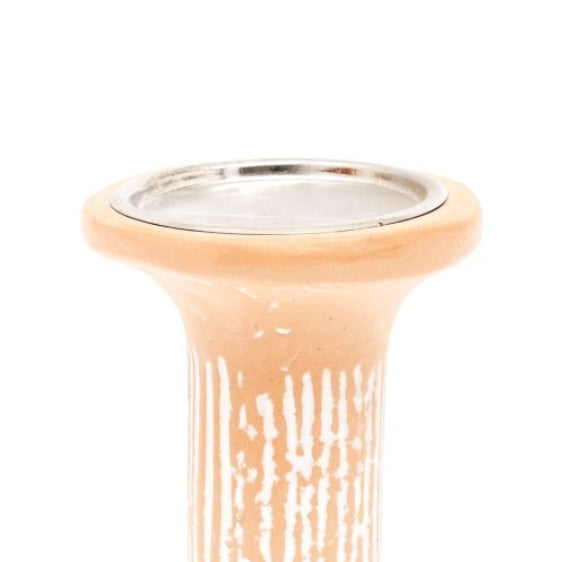 Brown Eco-Mix Pillar Tall Candle Holder