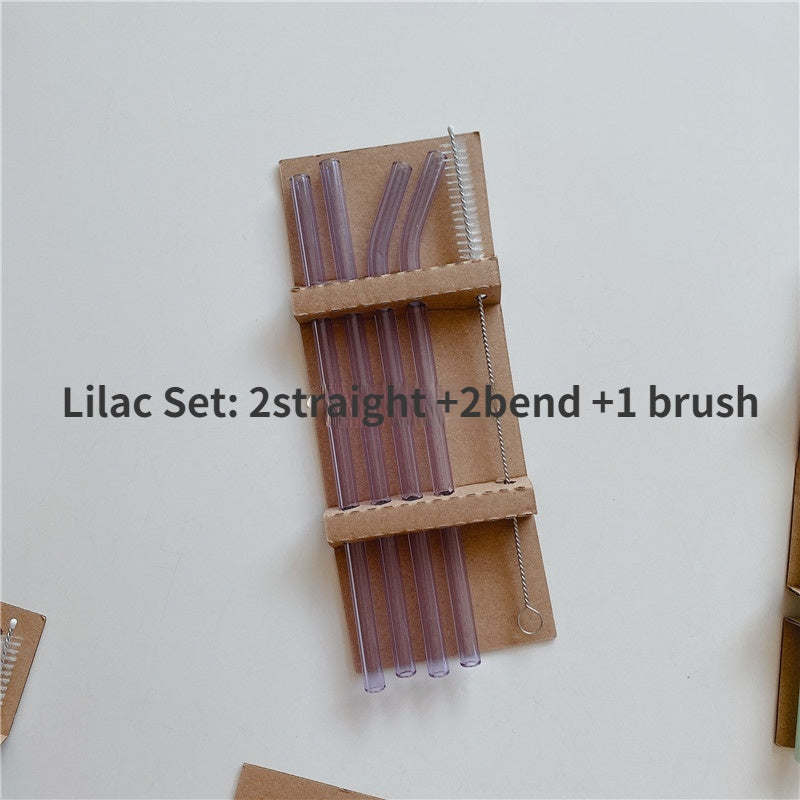 Colored Borosilicate Glass Straws